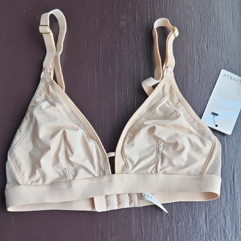 Lively Women's Beige Triangle Bralette